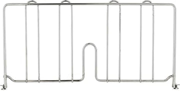 METRO DD18C Super Erecta Chrome Plated Shelf Divider, 18" Width x 8" Height, Silver