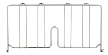 Super Erecta Chrome Plated Shelf Divider by METRO – 18" Width, Chrome Plated Steel, Chrome, Model DD18C