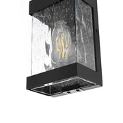Thompson One Light Outdoor Wall Sconce Black by Lighting Design – Iron, Black, Model OD371W10BK