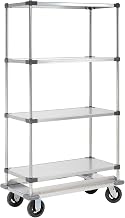 Nexel 36x18x70 Galvanized Shelf Truck with Dolly Base, 1600 Pound Capacity