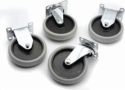HUBERT Replacement Utility Cart Wheel - 5" Dia Set of 4