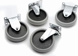 HUBERT Replacement Utility Cart Wheel - 5" Dia Set of 4