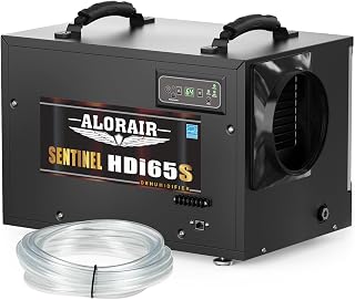 ALORAIR 120 Pints Energy Star Crawlspace Dehumidifier with Pump 1300 Sq.Ft. | Sentinel HDi65S, Compact, Auto Defrost, with Drain Hose, for Basement, Commercial, Industrial, 6-Year Limited Warranty