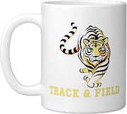 Bloomfield High School Bengals Track & Field Ceramic Mug, White, 11oz