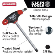 KLEIN TOOLS 6-Inch Length / 5/16-Inch Hex / 1 Hex Keys
