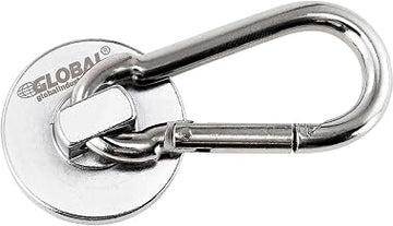 Global Industrial Neodymium Magnetic Carabiner Hook, 45 Lbs. Pull, 6/Pack