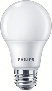 PHILIPS LED Frosted Non-Dimmable A19 Light Bulb - EyeComfort Flicker Free - 8.8W = 60W - 800 Lumen - Daylight (5000K) - E26 Base - Indoor - Title 20