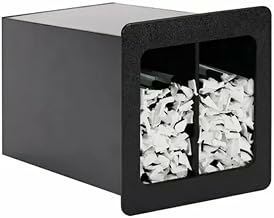 Dispense-Rite FMVS-2LBT Built-in Wrapped Straw Organizer, Jumbo Length Straws, Black Polystyrene, 6-3/8" H x 5-5/8" W Cut-Out, 7-1/4" H x 6-1/2" W x 11" D