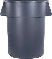 CFS Bronco Round Waste Container Only by Carlisle FoodService Products – 55.0 gallons, Polyethylene (PE), Gray, Model 34105523