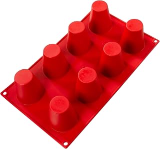 Fat Daddio's Silicone Bakeware 8-Cavity Baba (3.1 oz)