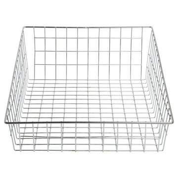 Bakery Tray Rectangular Chrome-Plated Wire - 14" L x 20" W x 3" to 6" H by WIRECRAFT MANUFACTURING COMPANY – 20" x 14" x 3", Wire, Chrome, Model WCH0114