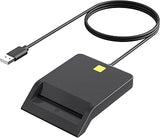 CAC Reader Military, Smart CAC Card Reader, DOD Military USB-A Common Access CAC Card Reader Compatible with Windows, Mac OS