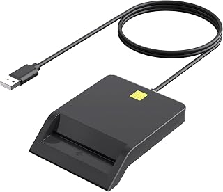 CAC Reader Military, Smart CAC Card Reader, DOD Military USB-A Common Access CAC Card Reader Compatible with Windows, Mac OS