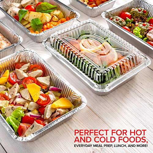 Stock Your Home 2 lb / 100 Pack / Silver Disposable Cookware
