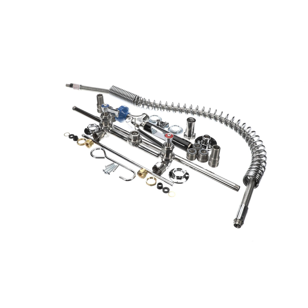 Stainless Steel 8" Pre-Rinse with EZ-Install Adapters by Fisher – 37.75"H, Stainless Steel, Model 52922