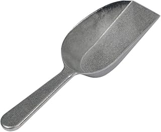 Winco Utility Scoop with Flat Bottom, 4-Ounce, Aluminum