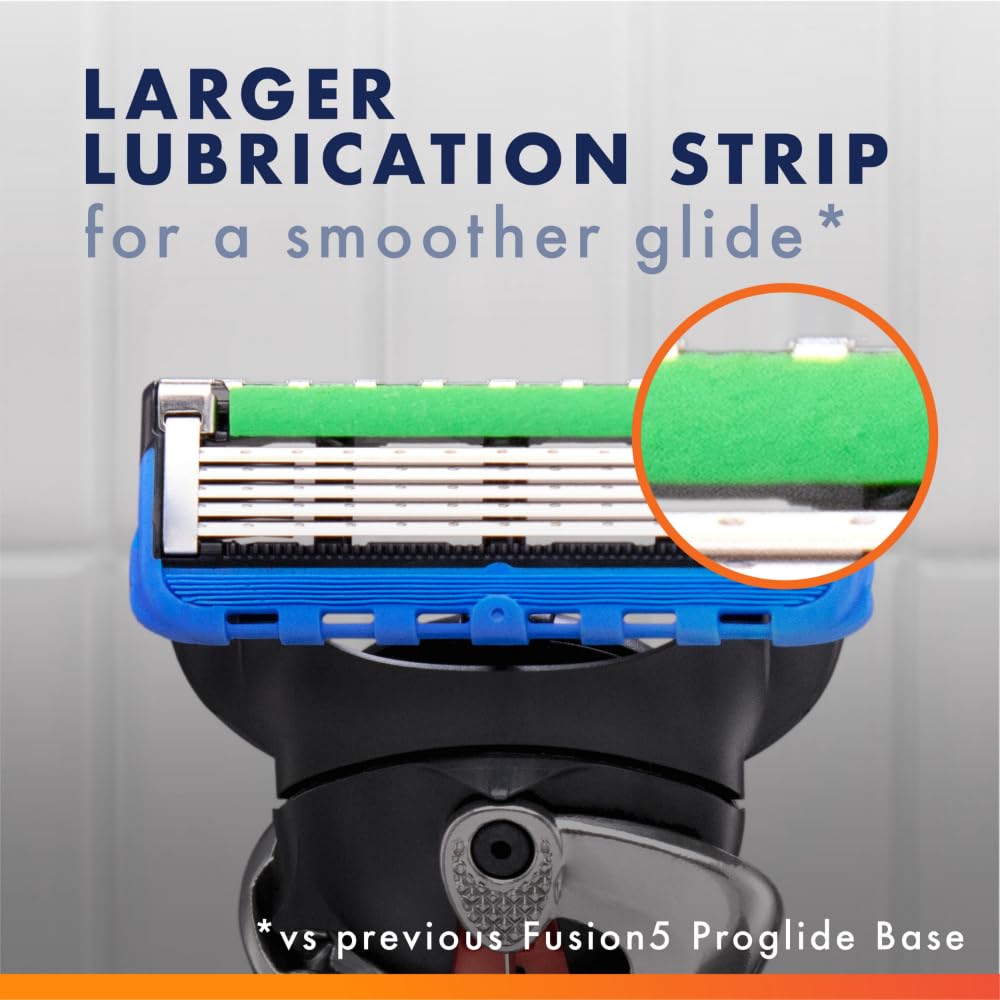 ProGlide Razor Refills for Men by Gillette – 4 Count (Pack of 1), Orange, Model 47400302532