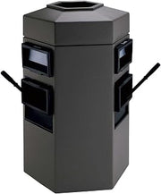 Commercial Zone 35 Gallon Double Sided Waste Windshield Center, Gray