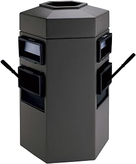 Commercial Zone 35 Gallon Double Sided Waste Windshield Center, Gray