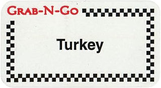 HUBERT Turkey Sandwich Labels White Grab-N-Go Food Information - 1 3/4 L x 7/8 H, 1000 Per Roll