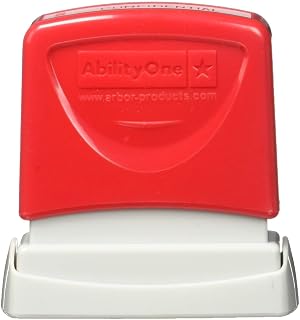 AbilityOne Pre-Inked Message Stamp - One-Color Title Stamp Confidential, Red Ink 7520-01-419-5949