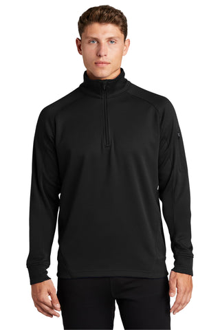 Unisex Tech Fleece Quarter Zip Pullover Black by SPORT-TEK – XX-Large, Polyester, Black, Model F247