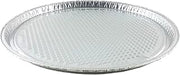 Handi-Foil 12" Aluminum Foil Pizza Pan - Disposable Waffle Bottom Baking Sheets (12)