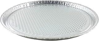 Handi-Foil 12" Aluminum Foil Pizza Pan - Disposable Waffle Bottom Baking Sheets (12)