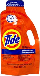 Tide Single Machine Load Original Scent Detergent Liquid - 24 per case.