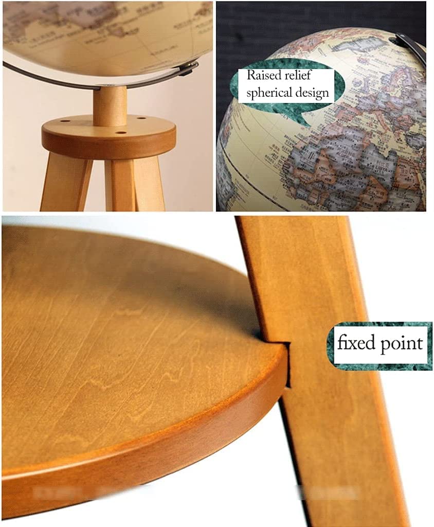 Wooden Storage Shelf Stand Raised Embossed Map Surface Globe...(A2) by xdgFHsy – One Size, Resin, A2, Model xdgFHsy