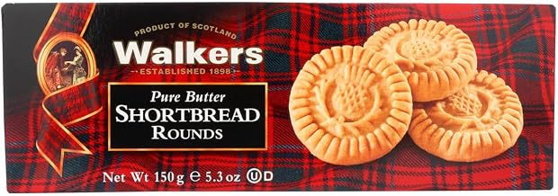 Walkers Shortbread Rounds, 5.3-Ounce Boxes (Pack of 12)