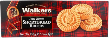 Walkers Shortbread Rounds, 5.3-Ounce Boxes (Pack of 12)