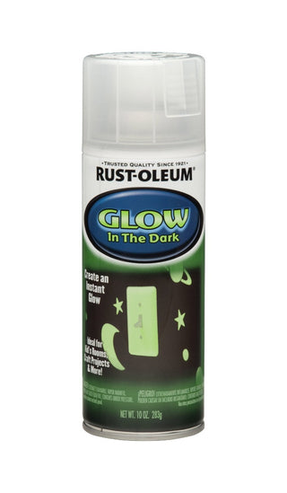 Specialty Green Spray Paint 10 oz. by Rust-Oleum – 10 Ounce (Pack of 6), Green,Glow In The Dark, Pack of 6, Model 267026