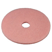 3M Eraser Burnish Pad 3600, 20", 5/Case, Pink