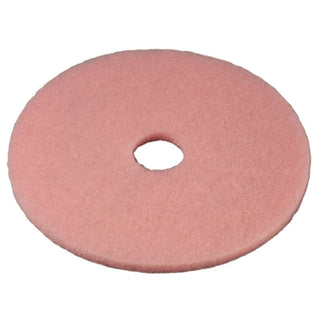 3M Eraser Burnish Pad 3600, 20", 5/Case, Pink