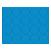 Magnetic Label -1 Each by MasterVision – Small, Plastic, Blue, Model FM1601