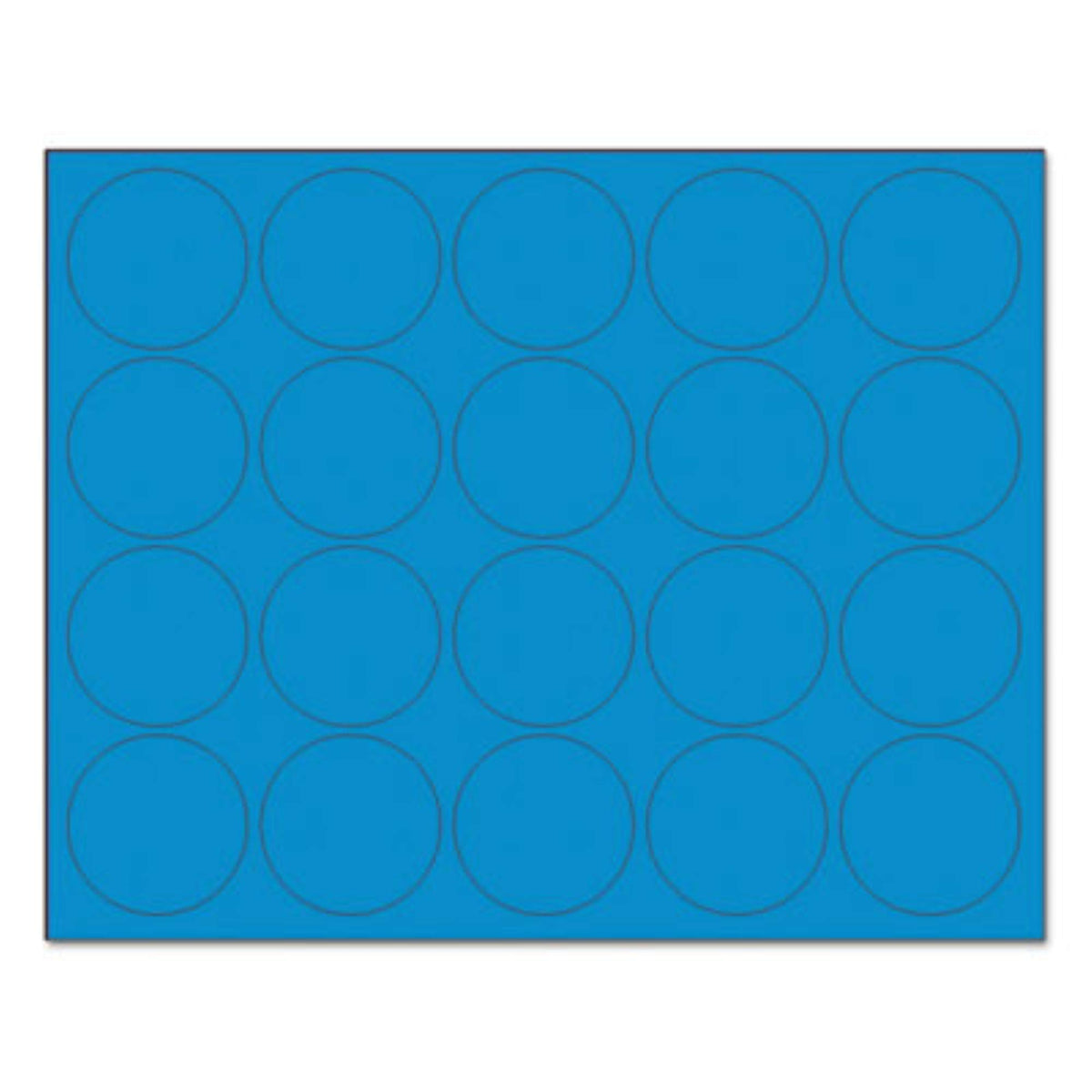 Magnetic Label -1 Each by MasterVision – Small, Plastic, Blue, Model FM1601
