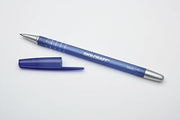 AbilityOne 7520013576843 - Rubberized/Refillable Ballpoint Pen - Medium Point - Blue Ink - 12 units