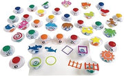 Colorations Easy Knob Grip Stamper Mega Jumbo Pack for Kids, 40 Stampers