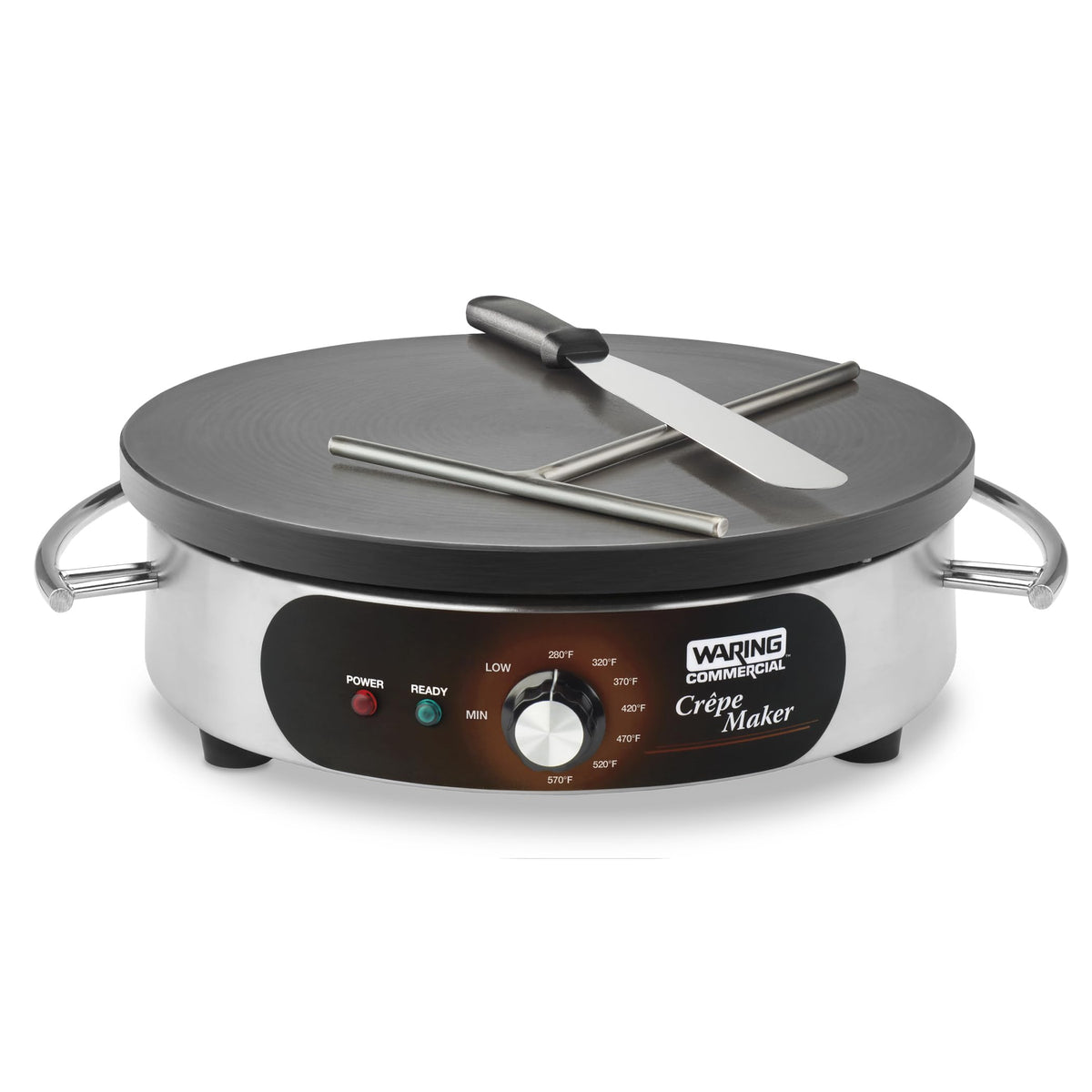 Waring 120 Volt | 5-15 Plug | 1800W / 16" / Stainless Steel Crepe Makers