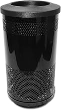 Witt Industries SC35-01-BB-FT Stadium Series 35 Gallon Receptacle w/Flat Top Lid, Black