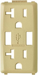 Leviton RKAA2-DT, Dapper Tan Color Change Kit for Renu 20A USB Charger/Tamper-Resistant Receptacle/Outlet