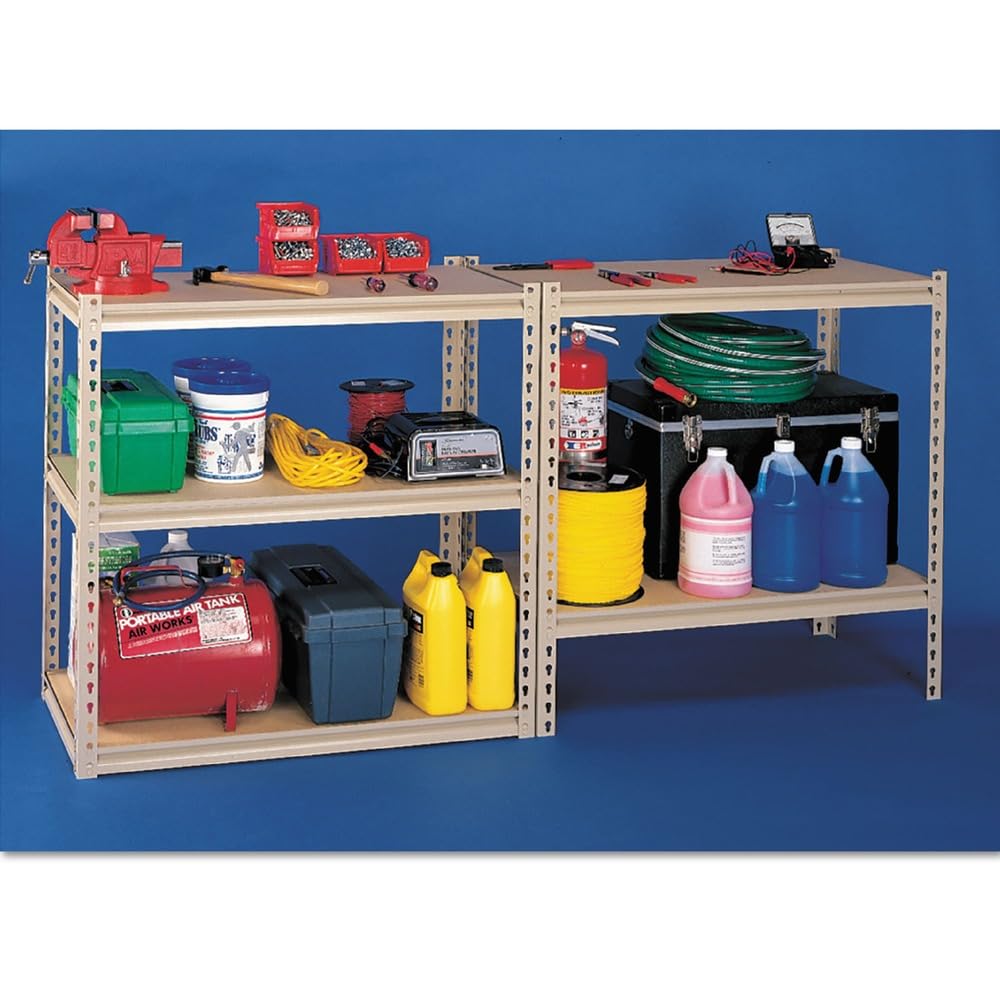 Tennsco LSS361872 Stur-D-Stor Shelving Five-Shelf 36w x 18d x 72h Sand by Sharpie – 36 by 18-1/2 by 73-Inch, Alloy Steel, Sand, Model LSS-361872