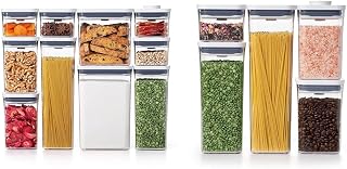 Good Grips 10-Piece POP Container Set (White) and OXO Good Grips 5-Piece POP Container Set