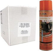 12-Pack of 15 Oz Seymour 20-357 Fluorescent Orange Stripe 3-Series Contractor's Choice Water-Based Inverted Ground Marking Spray Paint