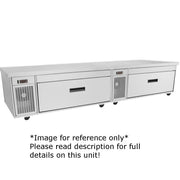 Flexible Two Drawer Refrigerator or Freezer Chef Stand 76"W (6.0 Cubic Feet) by Randell – Model FX-2CSRE