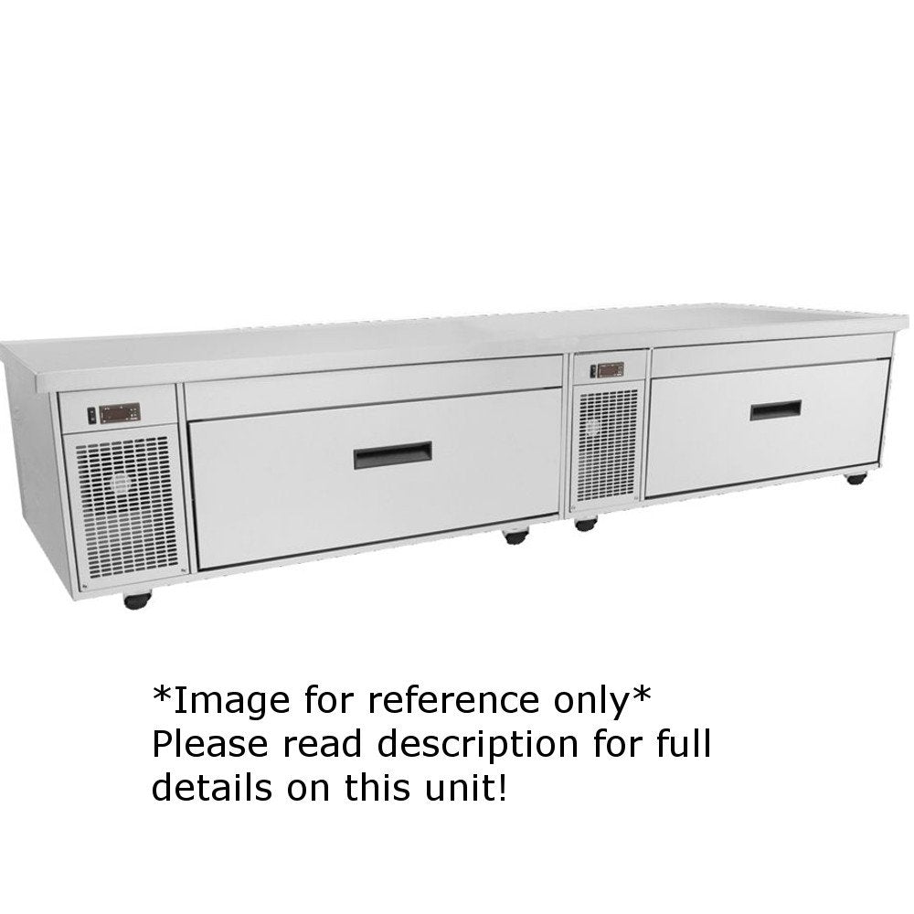 Flexible Two Drawer Refrigerator or Freezer Chef Stand 76"W (6.0 Cubic Feet) by Randell – Model FX-2CSRE