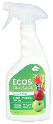Organic Fruit & Veggie Wash by ECOS – 22 Fl Oz (Pack of 1), Pack of 6, Model DI-OPIJ-VXWP