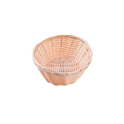 7" Oval Natural Handmade Basket [Set of 12] by Tablecraft – Oval, Plastic, Tan, Model 1171W