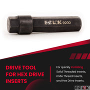 E-Z LOK 3/8-16 / Black / 3/8-16 Internal Threads Inch Inserts & Kits